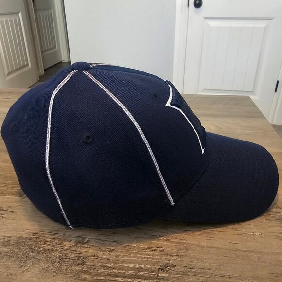 Vintage Duke Blue Devils Fitted Hat Cap 90s Dark Blue 3D Embroidered NCAA Retro - Picture 5 of 9